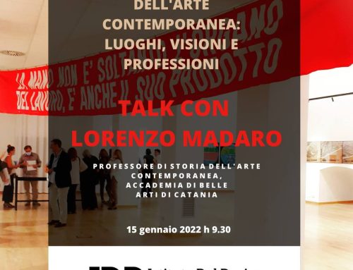SISTEMA DELL’ARTE CONTEMPORANEA: LUOGHI, VISIONI, PROFESSIONI TALK con Lorenzo Madaro